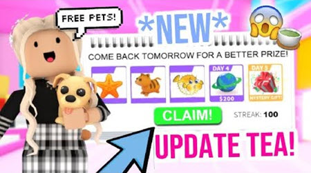 Adopt Me! Player's Guide: Tips, Strategies, and Resources, Claim Login Rewards, Image via: @SunsetSafari