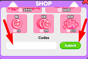 Then, scroll down to the bottom of the page, enter your code in the box, and press the Submit button: