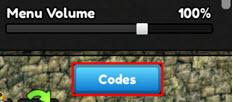 Next, click on the Codes button at the bottom of the menu: