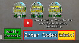 Next, type your code into the Enter Codes box, and then click Submit!: