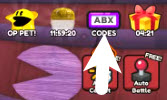 Press the ABX codes button on the right side of the game screen.