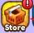 To redeem codes in Ninja Shuriken Simulator, first press the Store button on the left side of the screen: