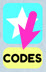 Click the Codes button (or menu icon) to open the code entry window.