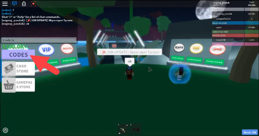 How Do I Redeem Skyscraper Tycoon Codes? Roblox.com
