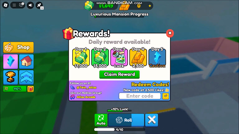 How Do I Redeem Mansion RNG Codes? Roblox.com